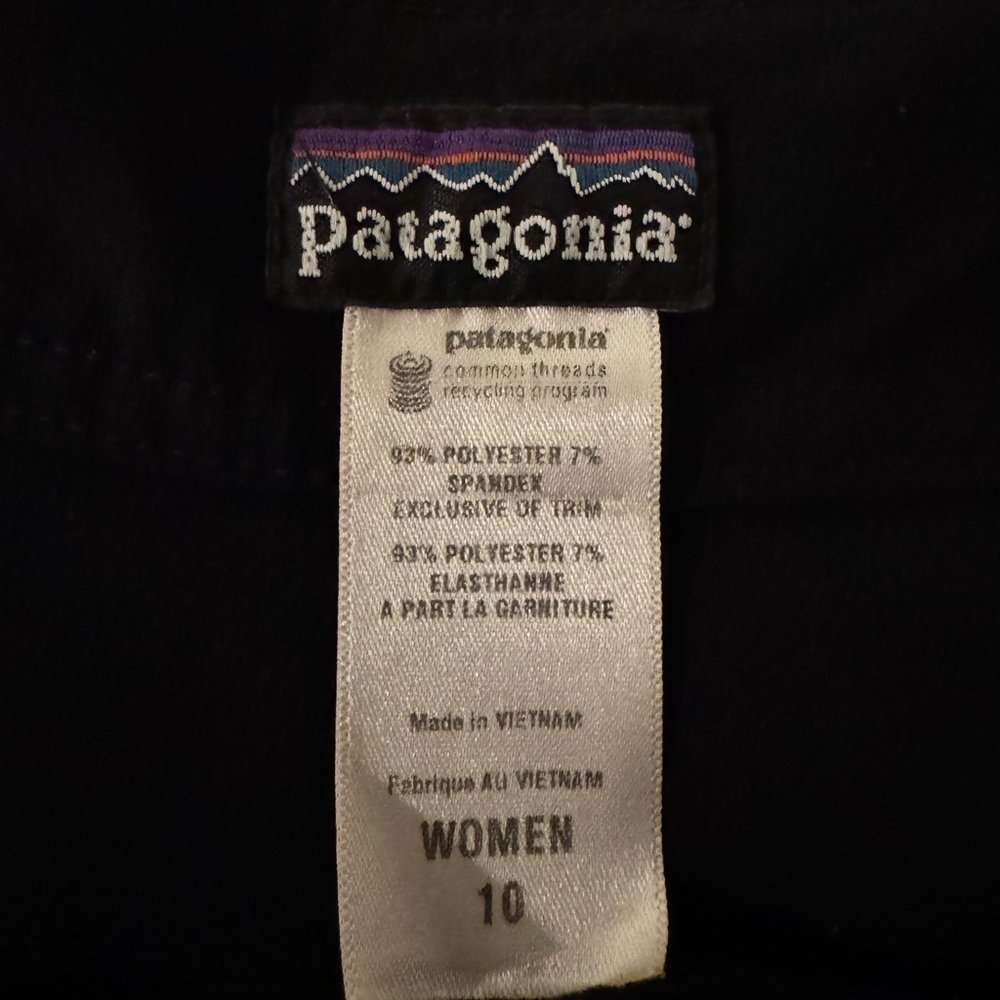 Patagonia Stretch Planing Boardshorts Women’s Size 10 Black Surf Shorts - Picture 3 of 8